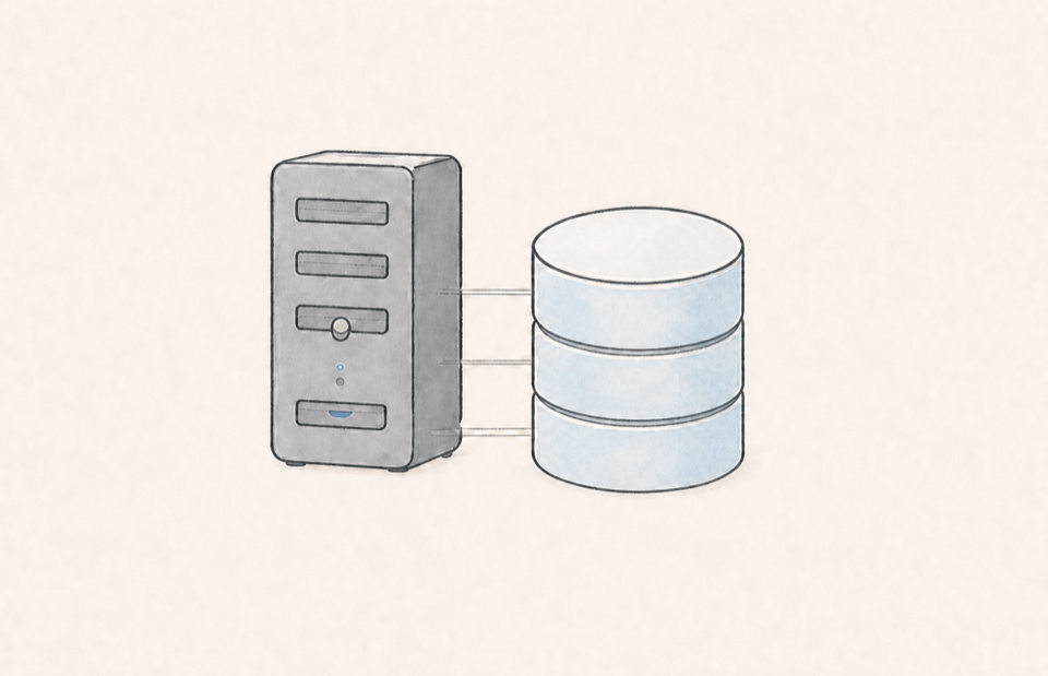 Server and database representing a team Goodomics deployment