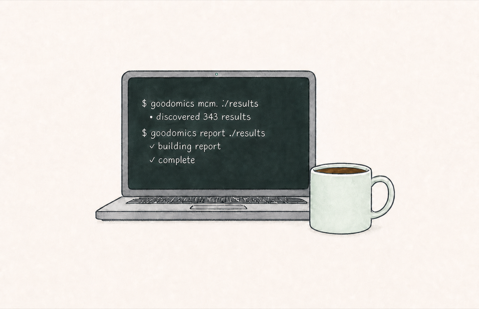 Laptop running a Goodomics report locally