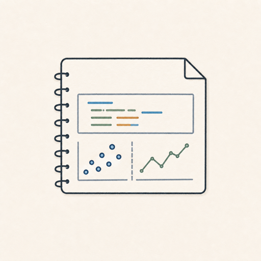 Computational notebook with code and plots